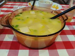鸡汤小白菜煮榆林豆腐-西贝(上海中心店)