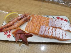 三文鱼甜虾北极贝拼盘-一二三文鱼(芜湖路店)