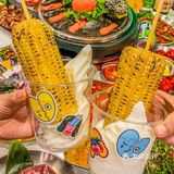 天津烤肉店内卷王‼️Diy小汉堡,芝士条爆好吃