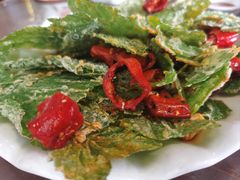 炸桑叶-何炜小炒