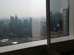 厕所的view也一流-上海明天广场JW万豪酒店