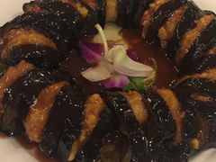 虾仁茄盒-大眼锅贴水饺(河东店)