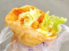 -小红车炸蛋葱油饼