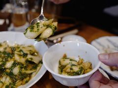 荠菜蟹股炒年糕-宁波柏悦酒店·钱湖渔港