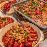 🆘肥肠烤鱼配小龙虾巨无霸油条PLUS版烤鱼盘你绝对没吃过