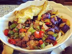 茄子肉丁小公鸡双拼拌面-文三里屯面馆(三里屯店)