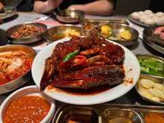 -草家酱蟹炭火烤肉店(珲春南路一店)
