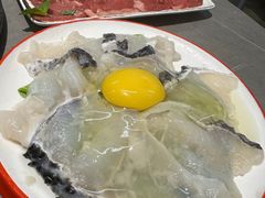 温泉蛋黑鱼片-生活如沸·顺德水牛奶火锅(大学路店)