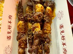 碳烤蒜瓣肉筋-红柳枝滩羊烧烤·非遗