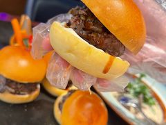 黑松露风味蘑菇牛肉迷你汉堡-bluefrog蓝蛙(悠唐购物中心店)