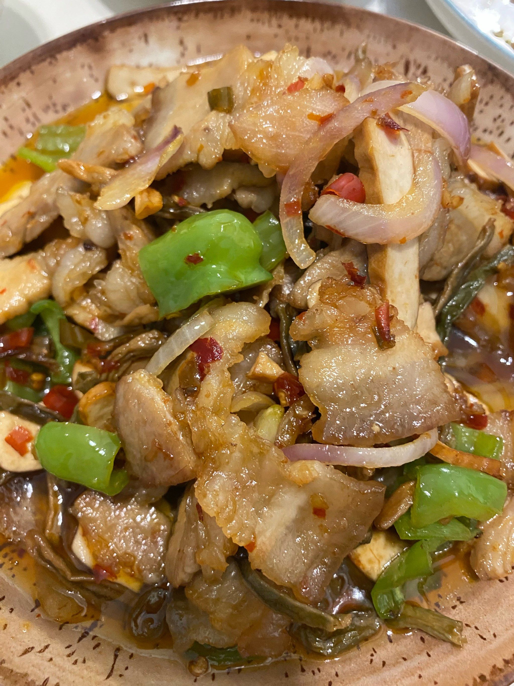 干豇豆回锅肉