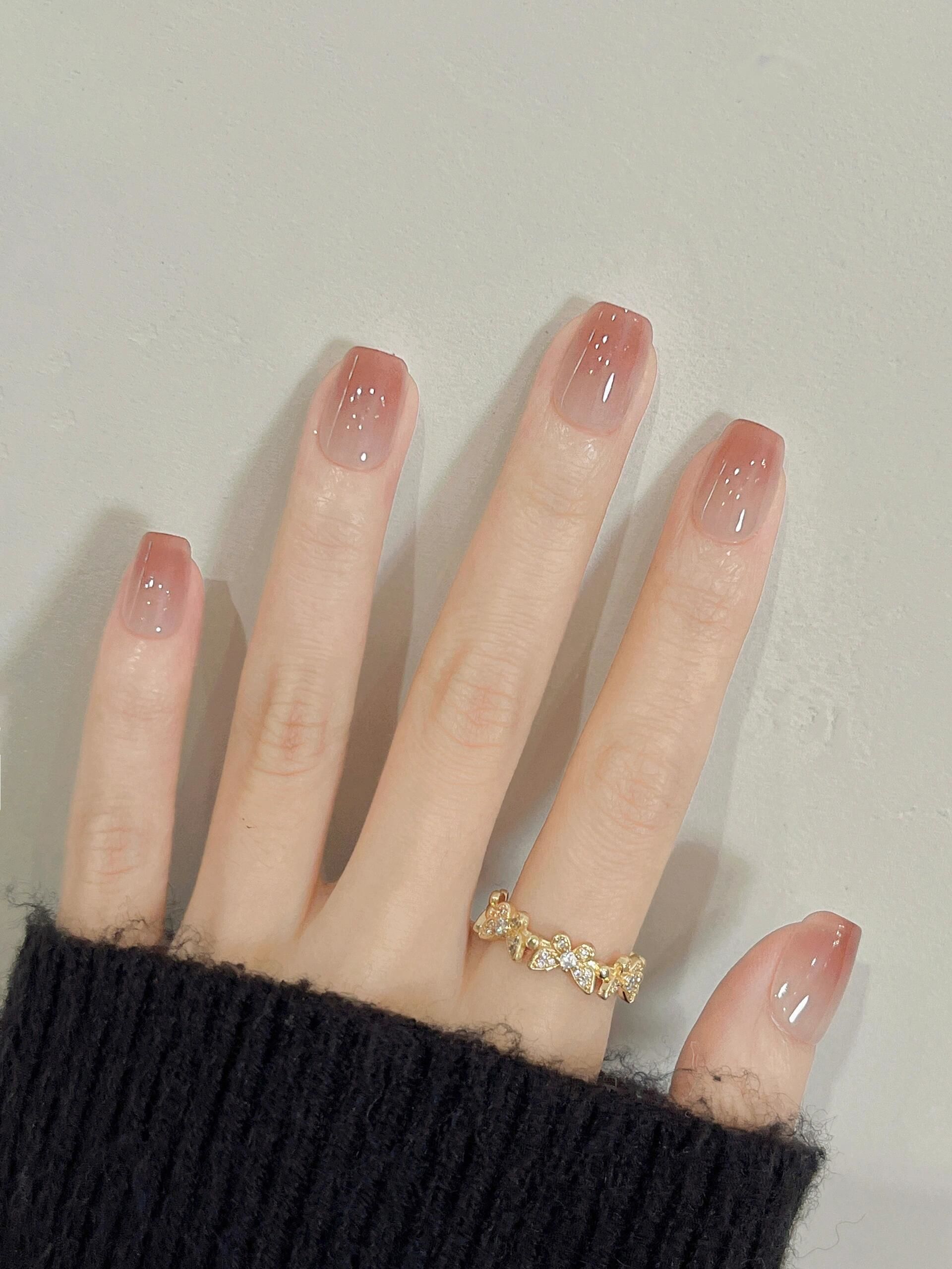 嘎嘎显白指尖晕染美甲