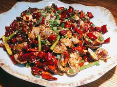 辣炒花甲-嘎嘎鸭脑壳江湖菜(五里店)
