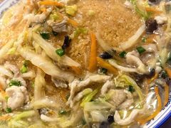 锅巴烂糊肉丝-下塘街25号农家菜馆(新场店)