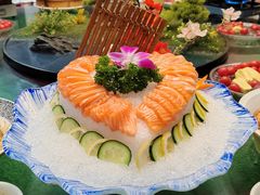 三文鱼刺身-竟陵人家(天门美食街店)