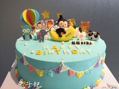 小猴子宝宝1周岁生日蛋糕-兔子妃私人定制蛋糕(城南花苑南区店)