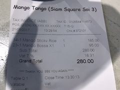账单-Mango Tango