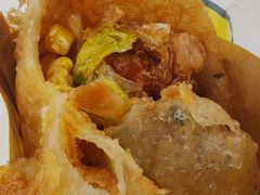 -小红车炸蛋葱油饼