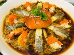 膏蟹黄鱼抱蒸肉饼-丰收日·小海鲜·沪上家宴(顾村正大店)