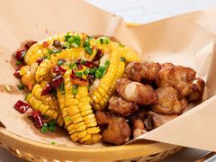 椒盐排骨拼玉米-味上湘菜馆(阿波罗店)