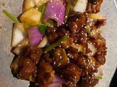 蒜香蜜汁排骨-绿茶餐厅(松江万达店)