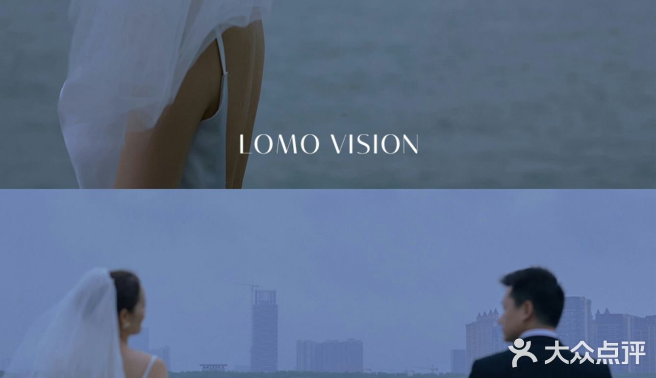 阴天下拍的电影感婚纱照🔵雾霾蓝太高级了