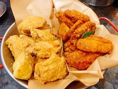 炸鸡翅一半一半-富乐满韩国正宗炸鸡韩国料理(虹泉路店)
