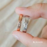 单钻对戒*属于小众喜好的简约感 | 纤丝素金