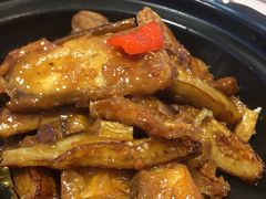 茄子炆黄花鱼-稻香酒家(长宁KING88广场店)