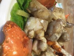 姜葱炒飞蟹-小船渔村•大连菜•大连焖鱼(明泽街店)