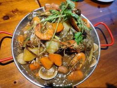 手抓海鲜黄咖喱味-仓库南洋海鲜小排档(柳河路店)