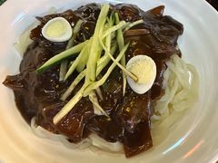 韩式炸酱面-包装马车·韩国料理·포장마차