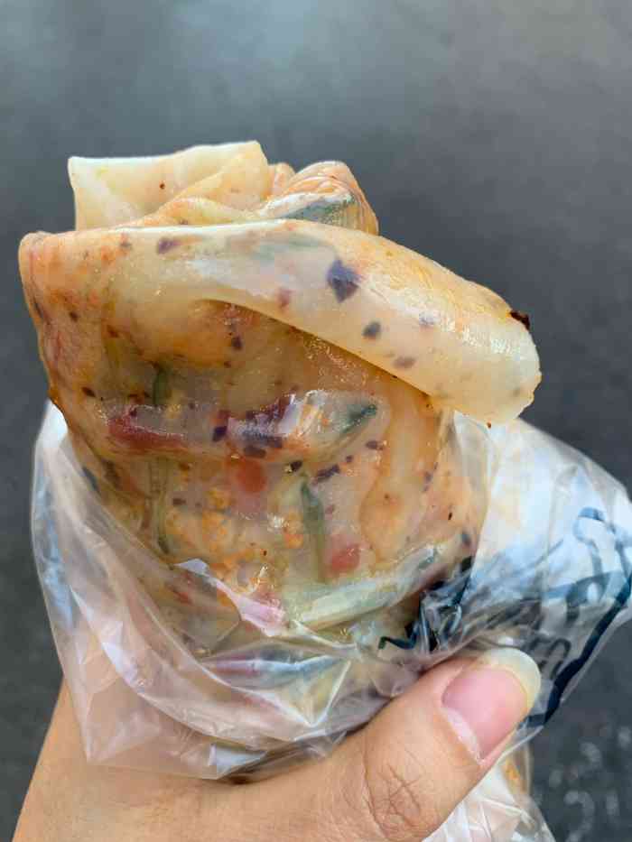 祖阿玛水烙馍·萧县卷面皮-"第一次吃这个食物,很有地方特色,类似与许