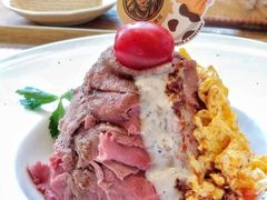 金獅子烤牛肉配日式滑蛋丼-丼丼屋x鸟开(创纪之城五期店)