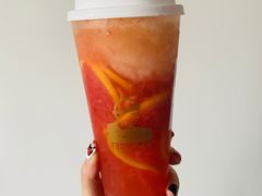 多肉红柚（少冰绿茶底）-LELECHA乐乐茶(上海五角场万达广场店)