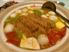 丝瓜鱼丸炖馓子-永安鱼庄·镇江菜(东吴路店)