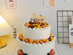 -芒果与甜纯动物奶油蛋糕&甜品台定制