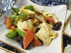 油煎豆腐-上王村王家三合院农家乐