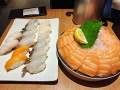 薄切深海三文鱼刺身-万岁寿司(天河领展店)
