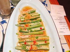 蒜蓉蒸秋葵-绿茶餐厅(布吉万象汇店)