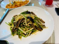 茭白炒现划鳝丝-玫瑰厅上海菜(兴国路店)