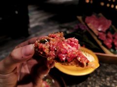 澳洲和牛韃靼生牛肉-老乾杯和牛烧肉(王府中环店)