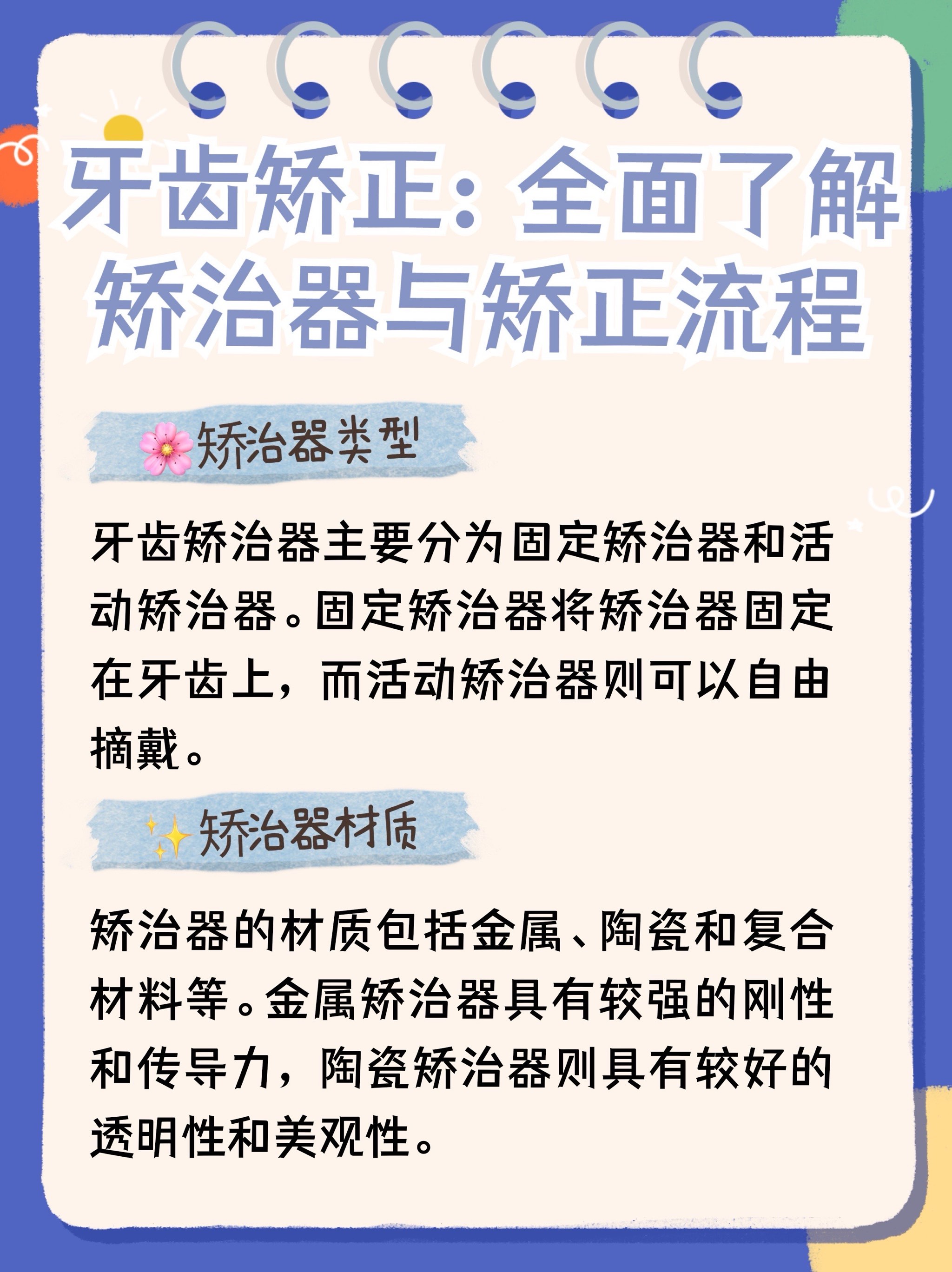 牙齿矫正 全面了解矫治器与矫正流程