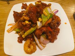 椒香虾仁爆鸡球-陈傻子餐厅(世纪都会店)
