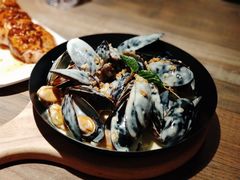 法国蓝青口配蒜蓉柠檬奶油酱-周沫西餐(漫广场店)