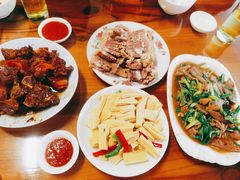 羊肝炒大蒜-根宝羊肉店