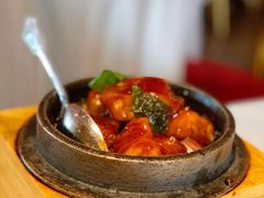 石锅烹银鳕鱼-玫瑰厅上海菜(兴国路店)