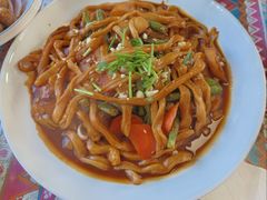 排骨豆角焖卷子-遇见小院—虹鳟鱼•农家菜(怀柔店)