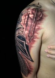 点击看大图 肩部-PinooTattoo皮奴刺青纹身设计总部