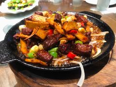 火焰杏鲍菇焗牛肉粒-北李妈妈菜(鲁能城店)
